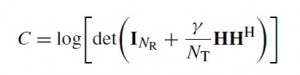 Shannon Capacity of a MIMO Channel