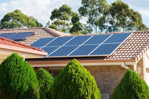 Photovoltaic Panels on a Rooftop